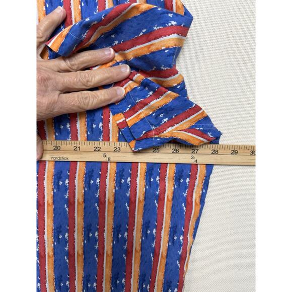 Cremieux Men's Short Sleeve Shirt Sz 2XL Button Up Colorful Preppy Tropical - Picture 10 of 10